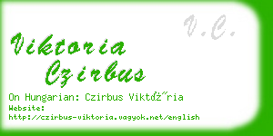 viktoria czirbus business card